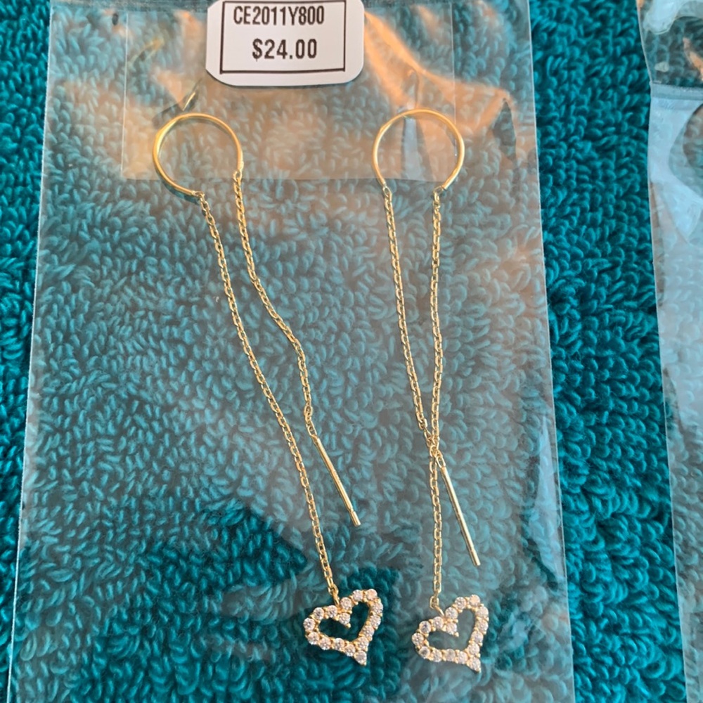 Womens thread earrings